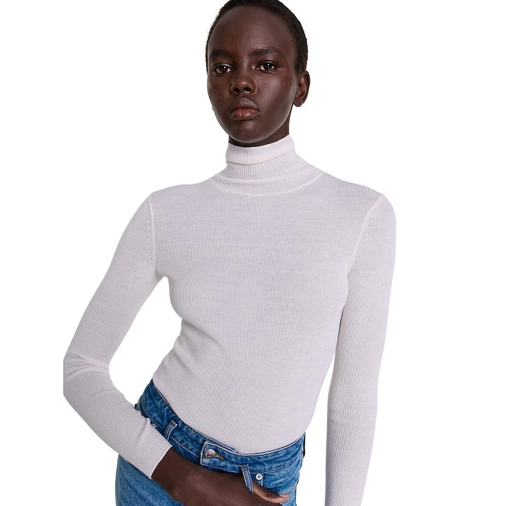 Milkonea Wool-Silk Turtleneck Sweater