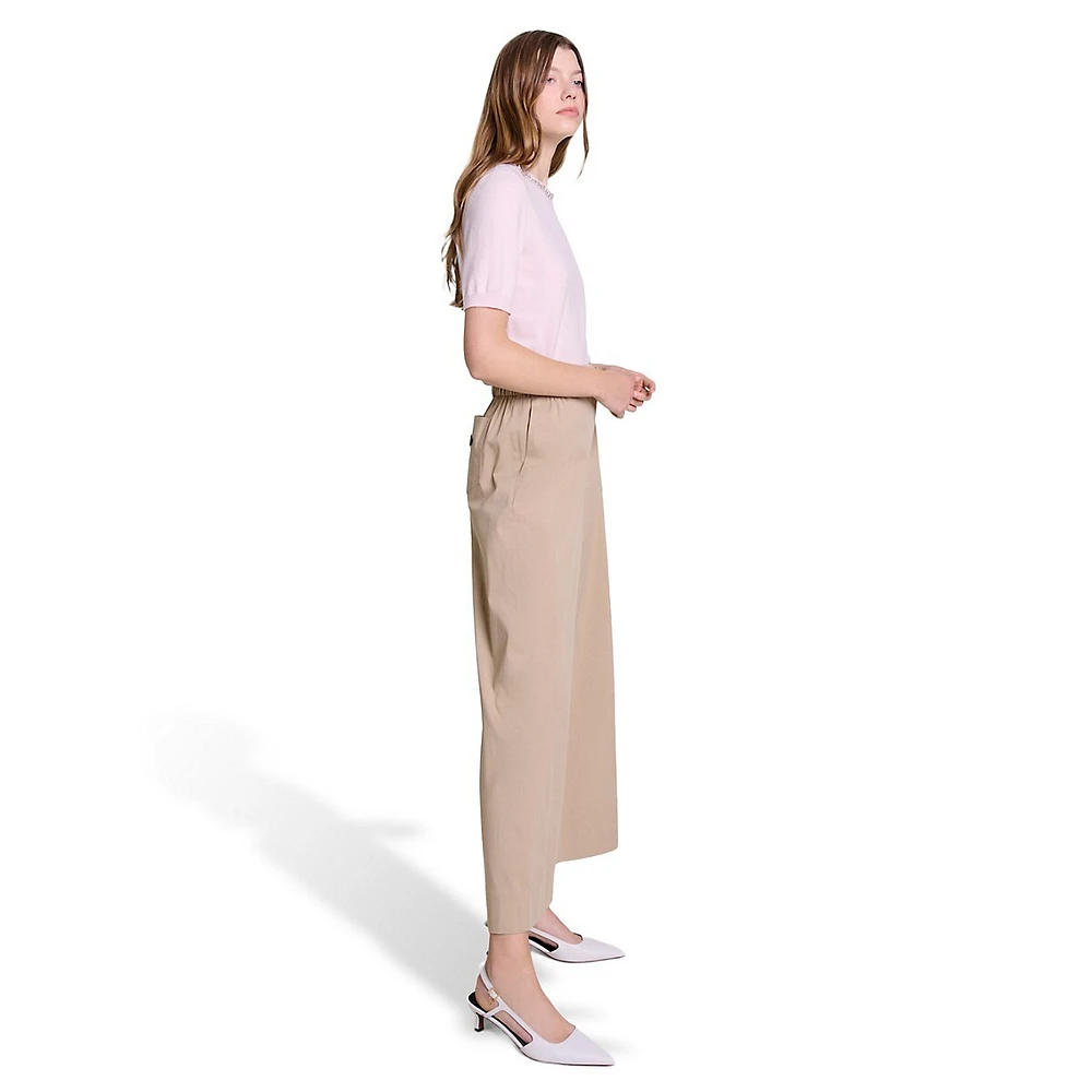 Piuma Buckled Wide Flare Pants