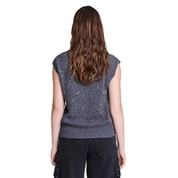 Mipa Wool-Blend Diamond-Motif Sweater Vest