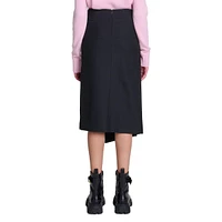 Jennouly Asymmetrical Cutout Midi Skirt