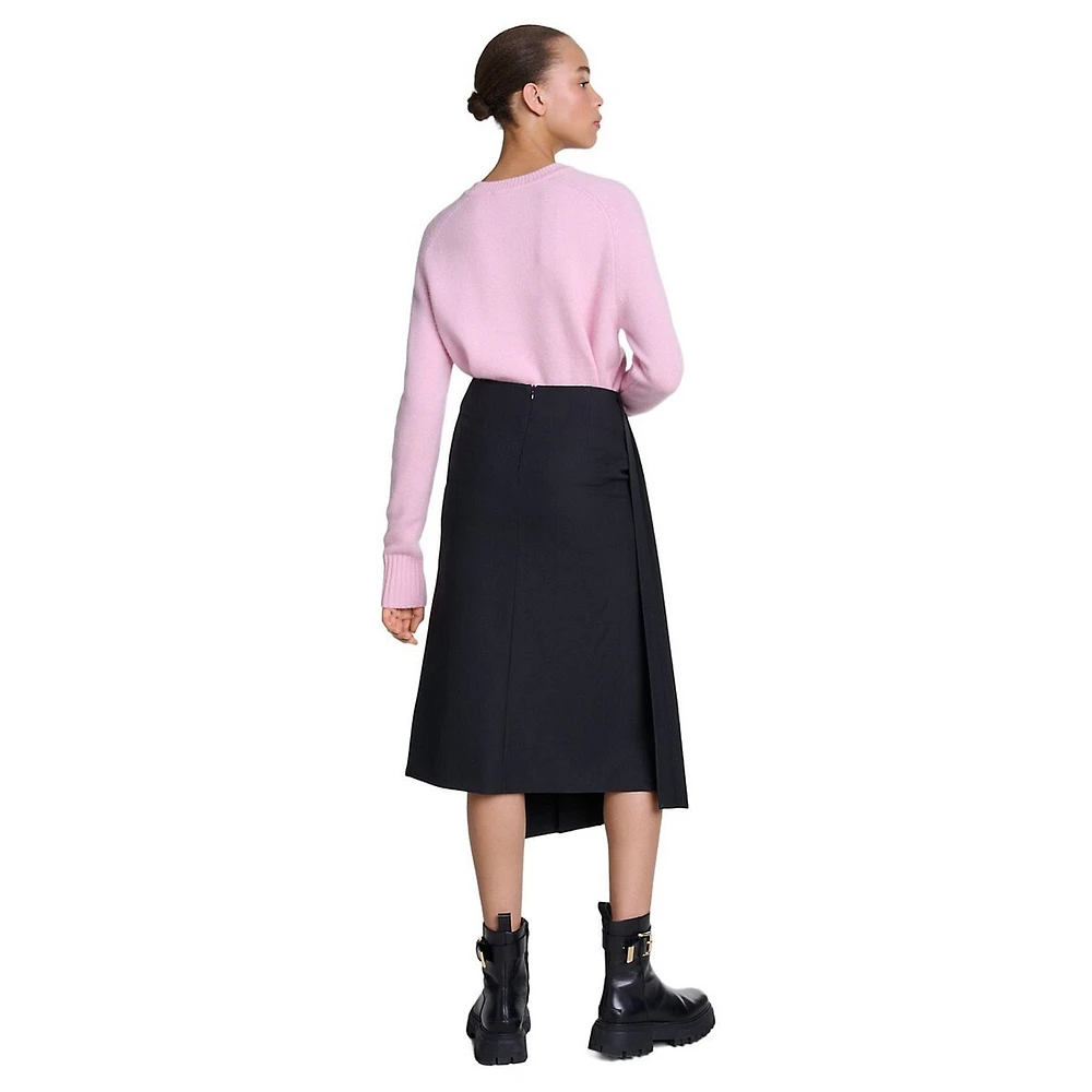 Jennouly Asymmetrical Cutout Midi Skirt