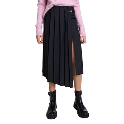 Jennouly Asymmetrical Cutout Midi Skirt