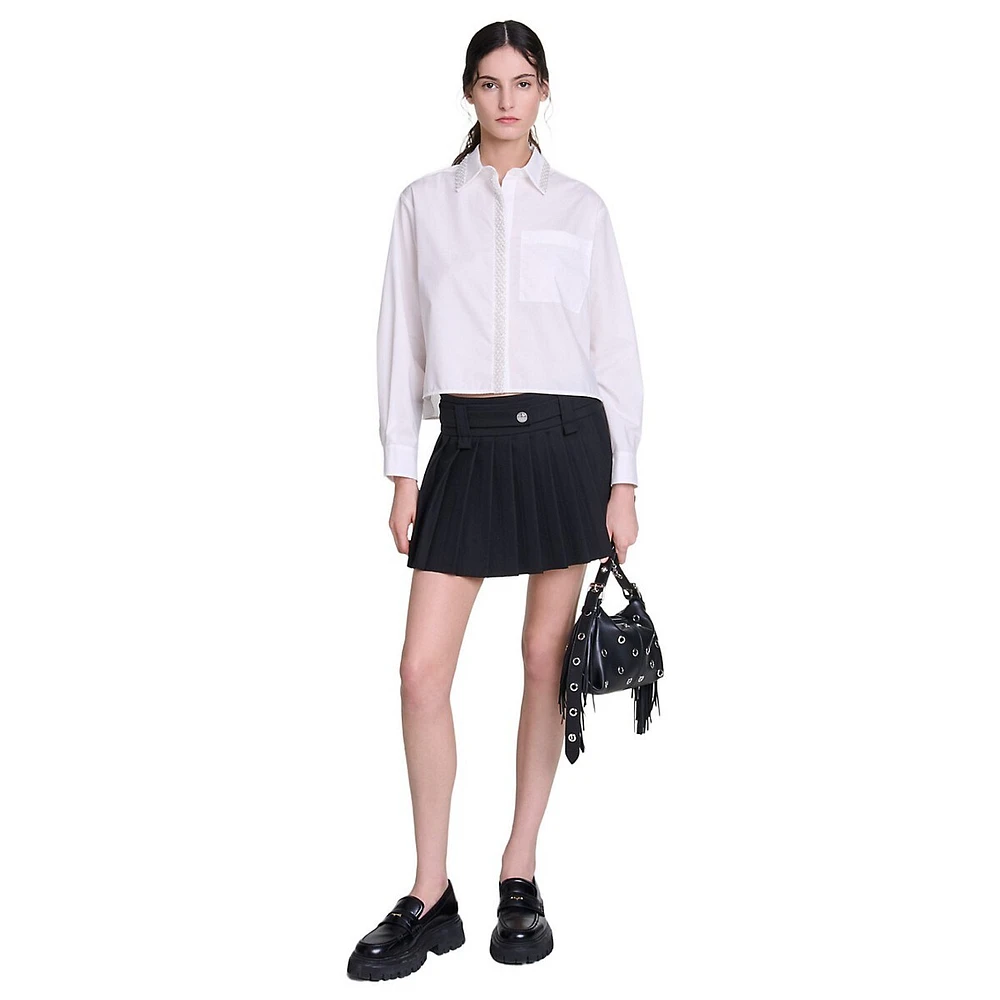 Jinimou Pleated Mini Skirt