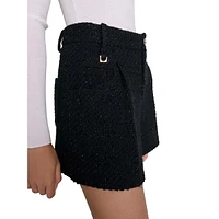 Ibleed Sequin-Tweed Shorts