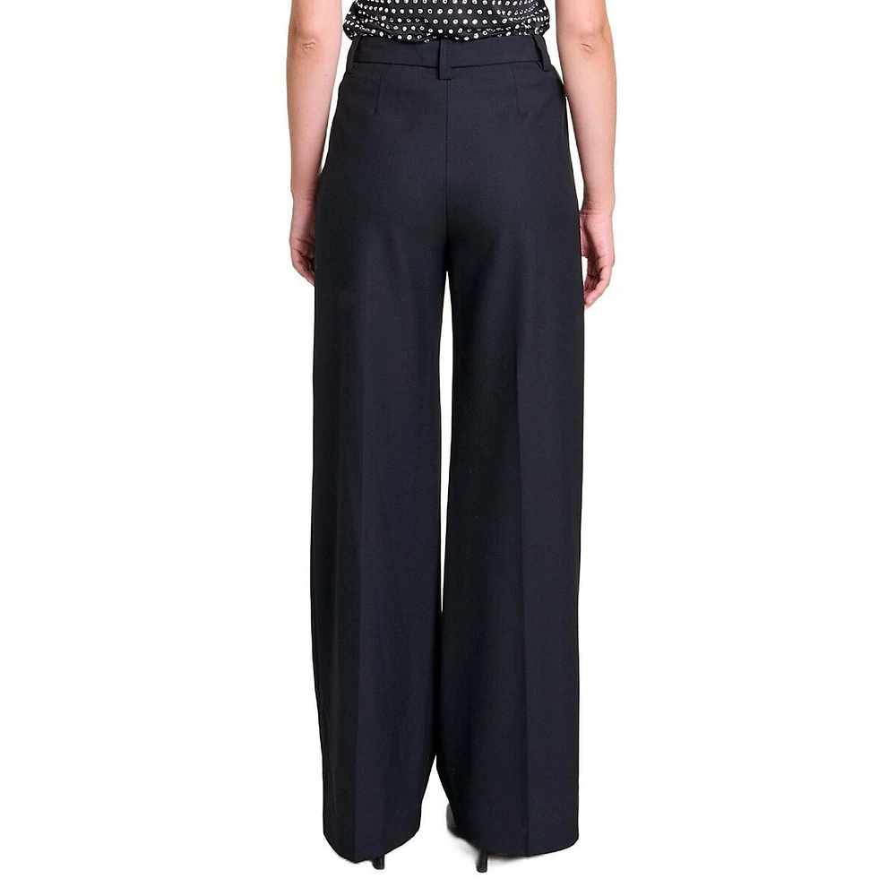 Pernoui Pleated Flare Dress Pants