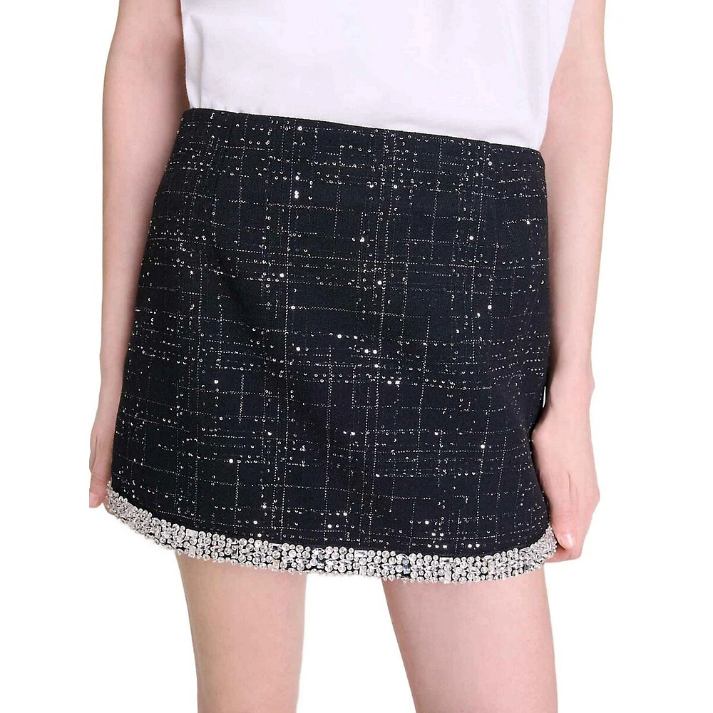 Ipemaia Sequined Tweed Skort