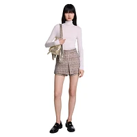 Ipemiuji Iridescent Tweed Skort