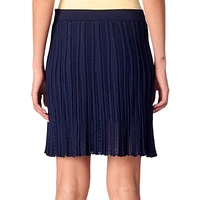 Jitoura Pointelle-Stitch Skirt