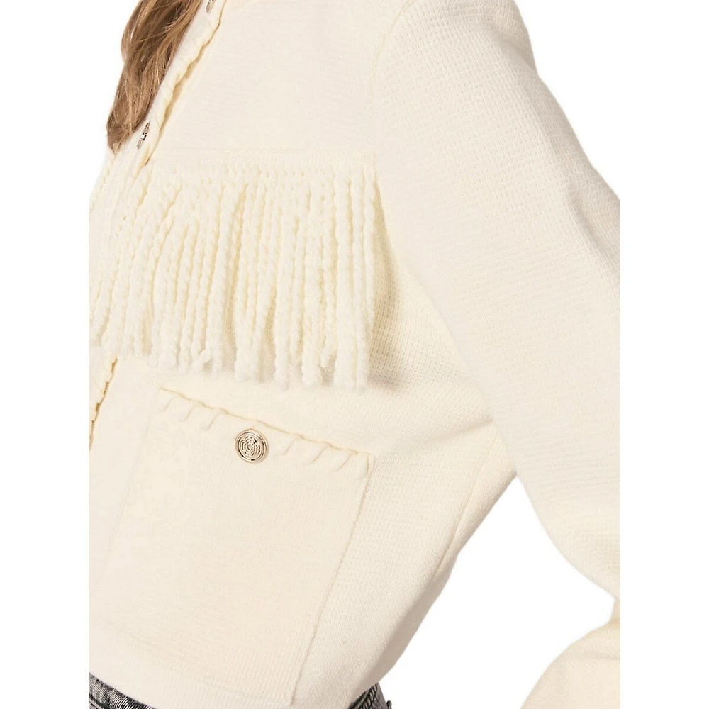 Moussailla Fringed Cardigan