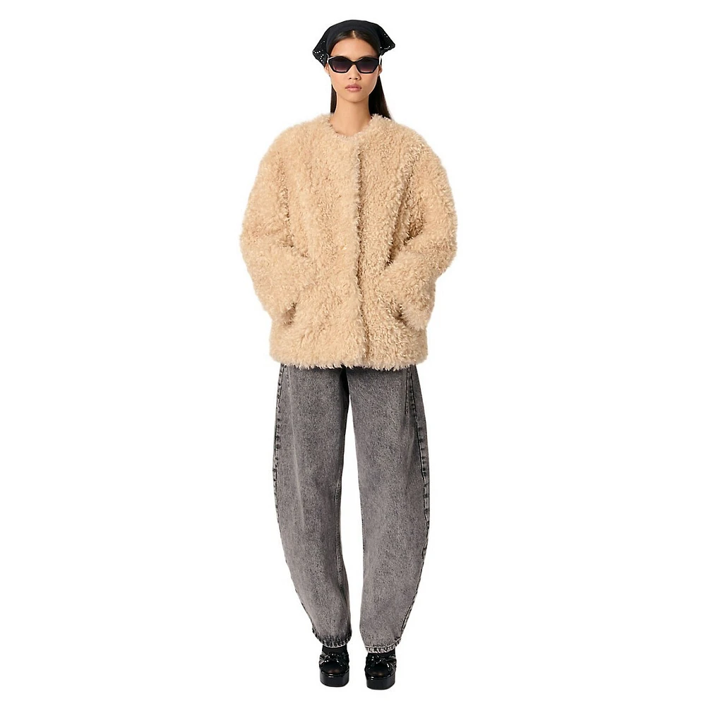 Gimute Faux Fur Teddy Coat