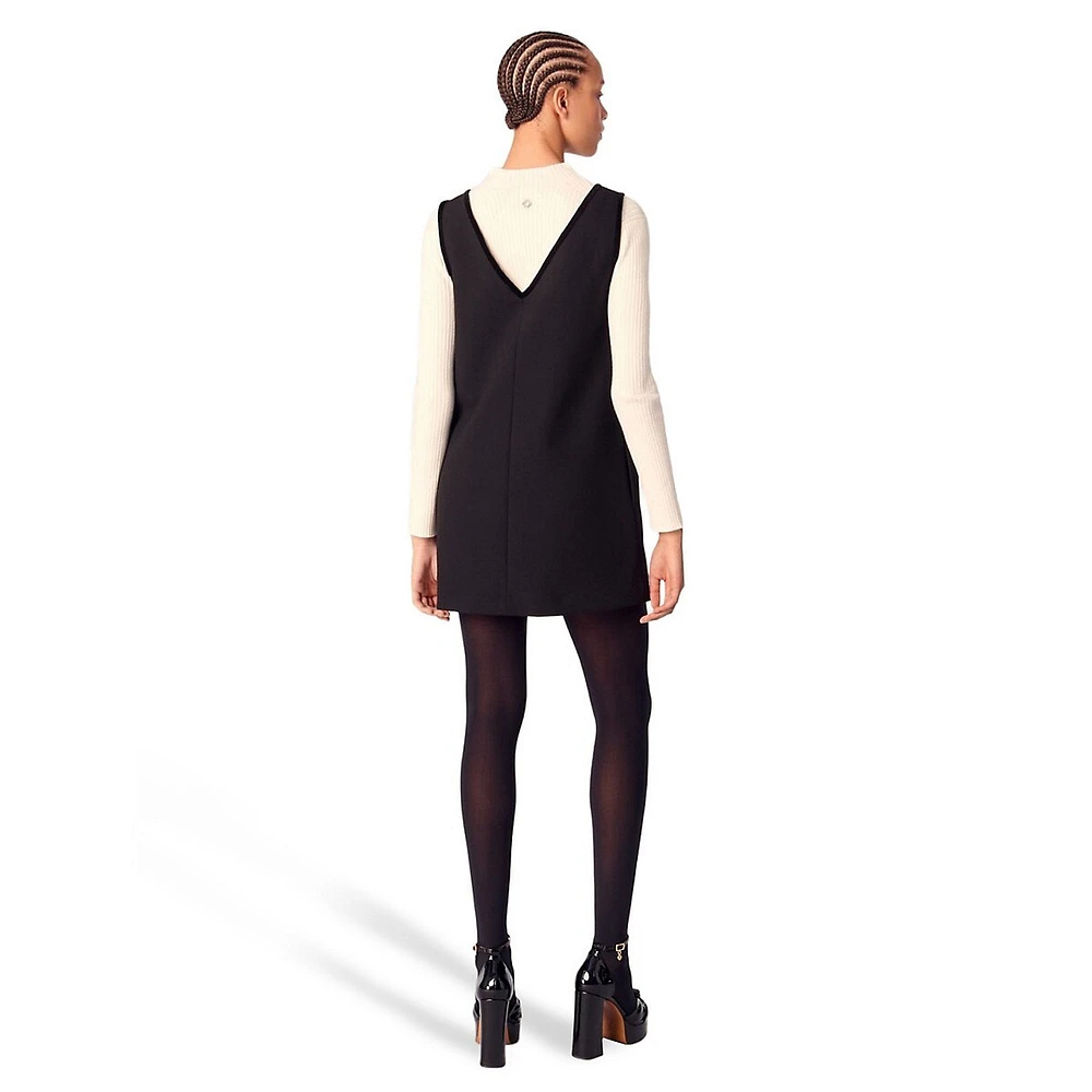 Rilours Bow-Front Crepe Jumper