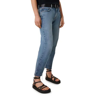 Evan Frayed Hem Cotton Jeans