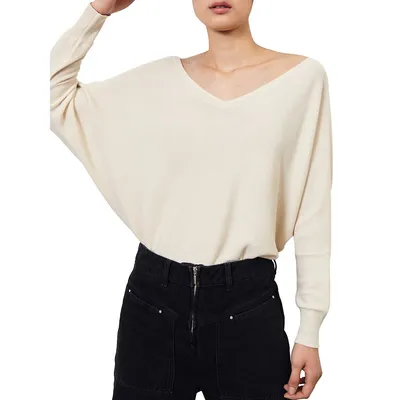 Elsy Batwing-Sleeve Sweater
