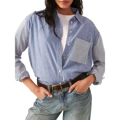 Deborah Striped Long-Sleeve Shirt