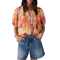 Alabama Print Oversize Top