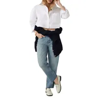 Delga Oversized Crop Shirt