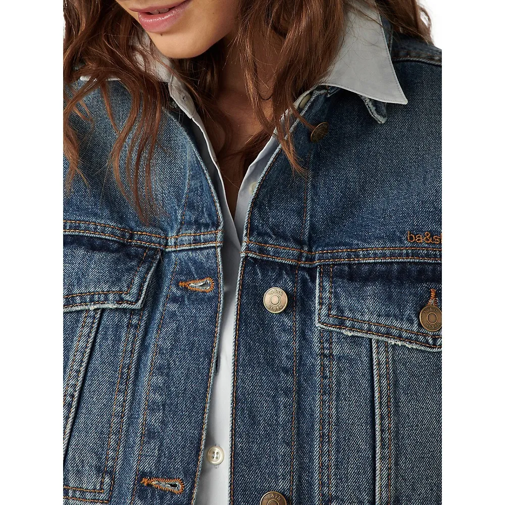 Manon Cropped Denim Jacket