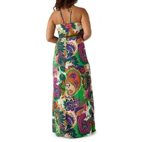 Nour Printed Strappy Maxi Dress