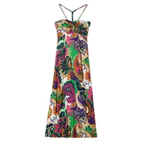 Nour Printed Strappy Maxi Dress