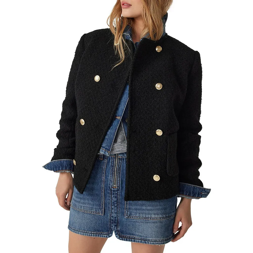 Joe Double-Row Bouclé Jacket