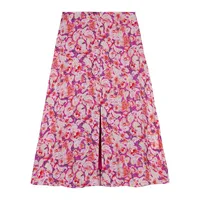 Dalenda High-Waist A-Line Slit Skirt