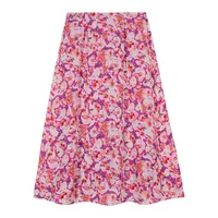 Dalenda High-Waist A-Line Slit Skirt