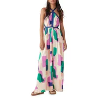 Goomy Geo-Print Maxi Dress