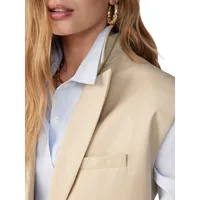 Joan Blazer-Style Oversized Vest