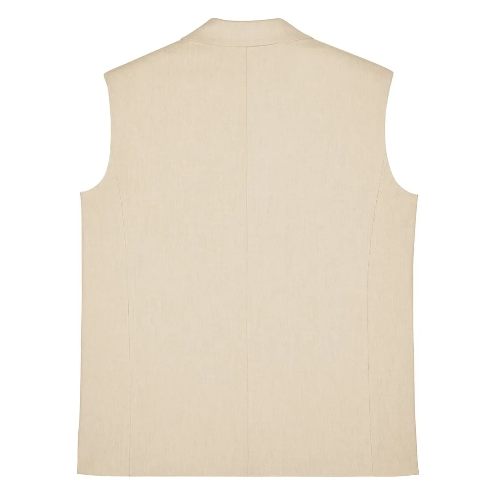 Joan Blazer-Style Oversized Vest