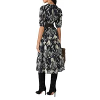 Anissa Tiered Print Midi Dress