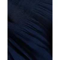 Kosee Shirred Puff-Sleeve Mini Dress