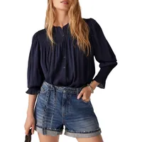 Krizy Bishop-Sleeve Shirt