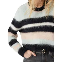 Maria Striped Alpaca-Blend Sweater