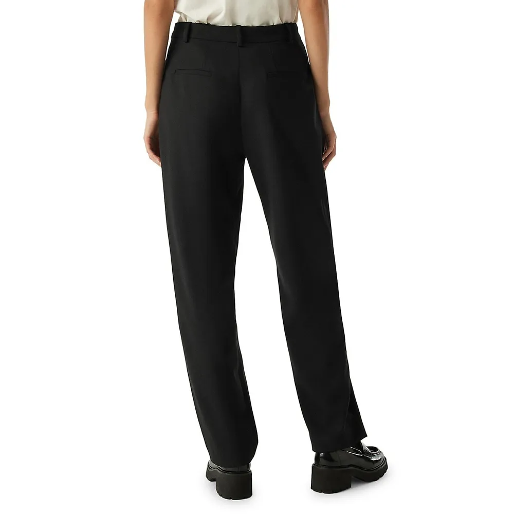 Justice Straight-Leg Pleated Pants