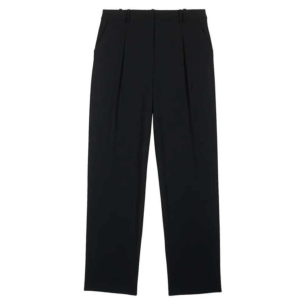 Justice Straight-Leg Pleated Pants