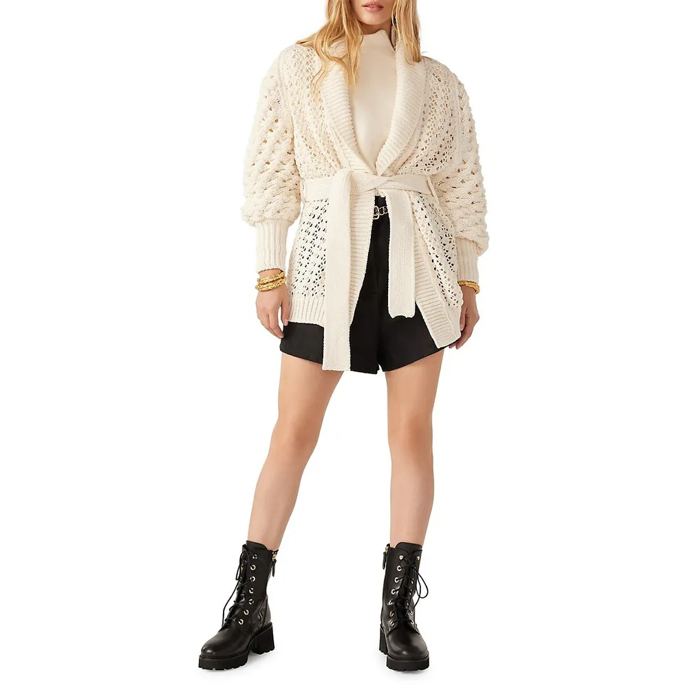 Kyr Tied Pointelle Cardigan