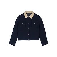 Tino Cord-Collar Wool-Blend Jacket