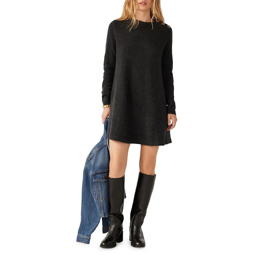 Mock Neck Sweater Mini Dress