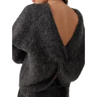 Fill Fluffy Twist-Back Sweater