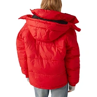 Zeo Hooded Short Puffer Coat