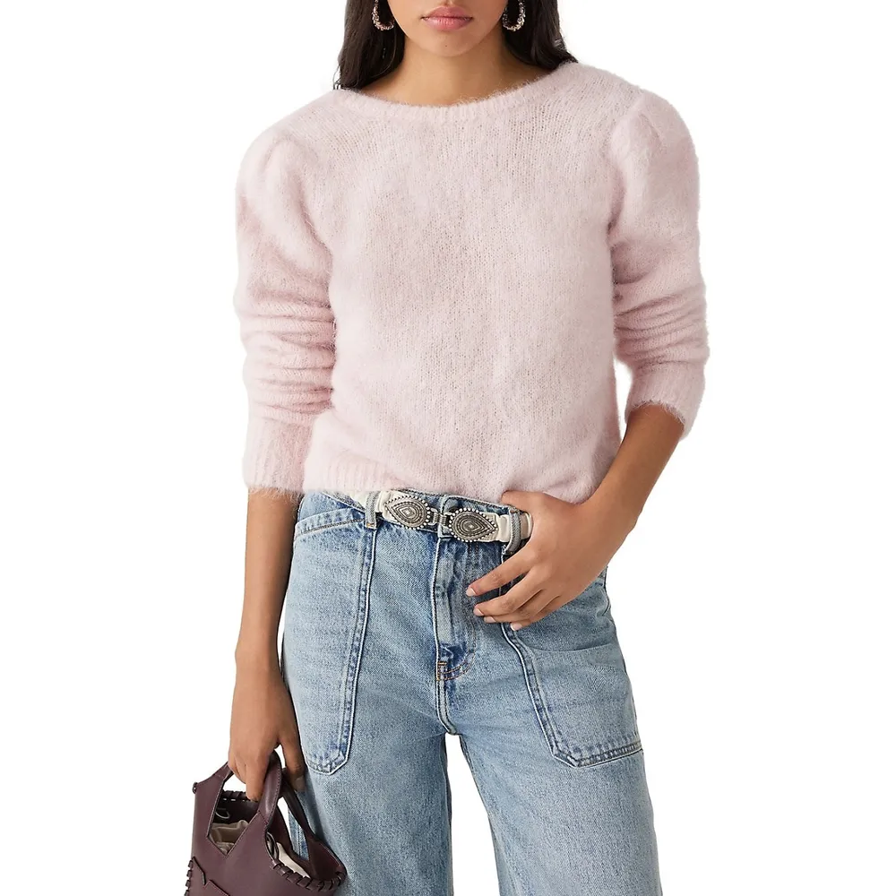 Turo Fluffy Low-Back Sweater