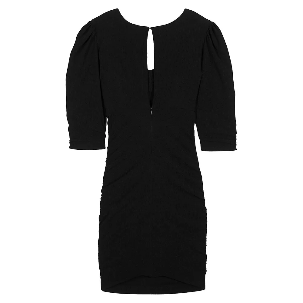 Wally Puff-Sleeve Mini Sheath Dress