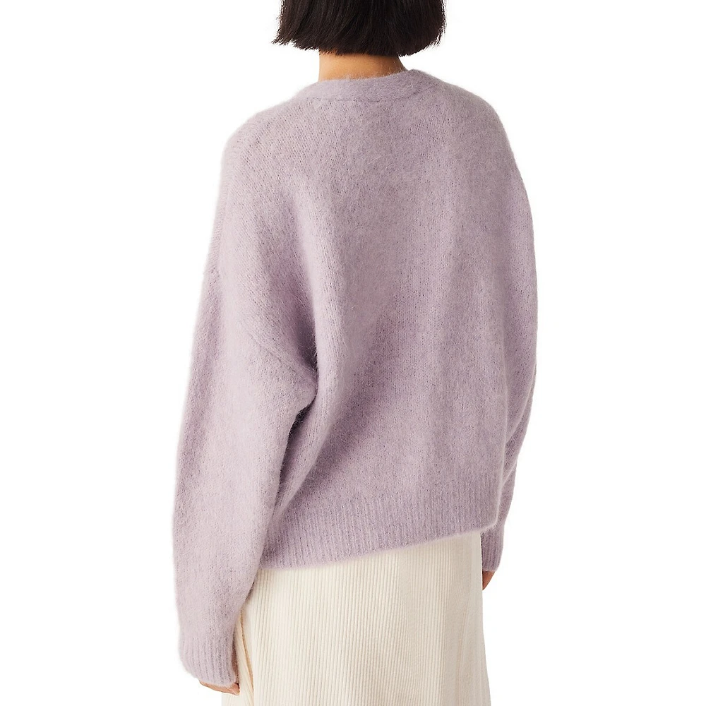 Theus Alpaca-Blend Cardigan Sweater