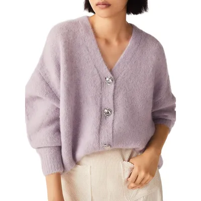 Theus Alpaca-Blend Cardigan Sweater