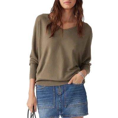 Elsy Reversed V-Neck Sweater