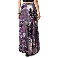 Brooke Printed Tiered Maxi Skirt