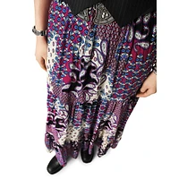 Brooke Printed Tiered Maxi Skirt