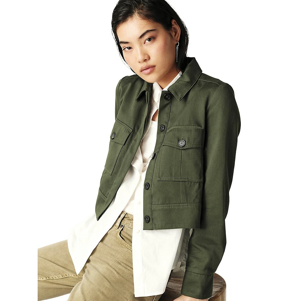 Elia Cropped Utility Jacket