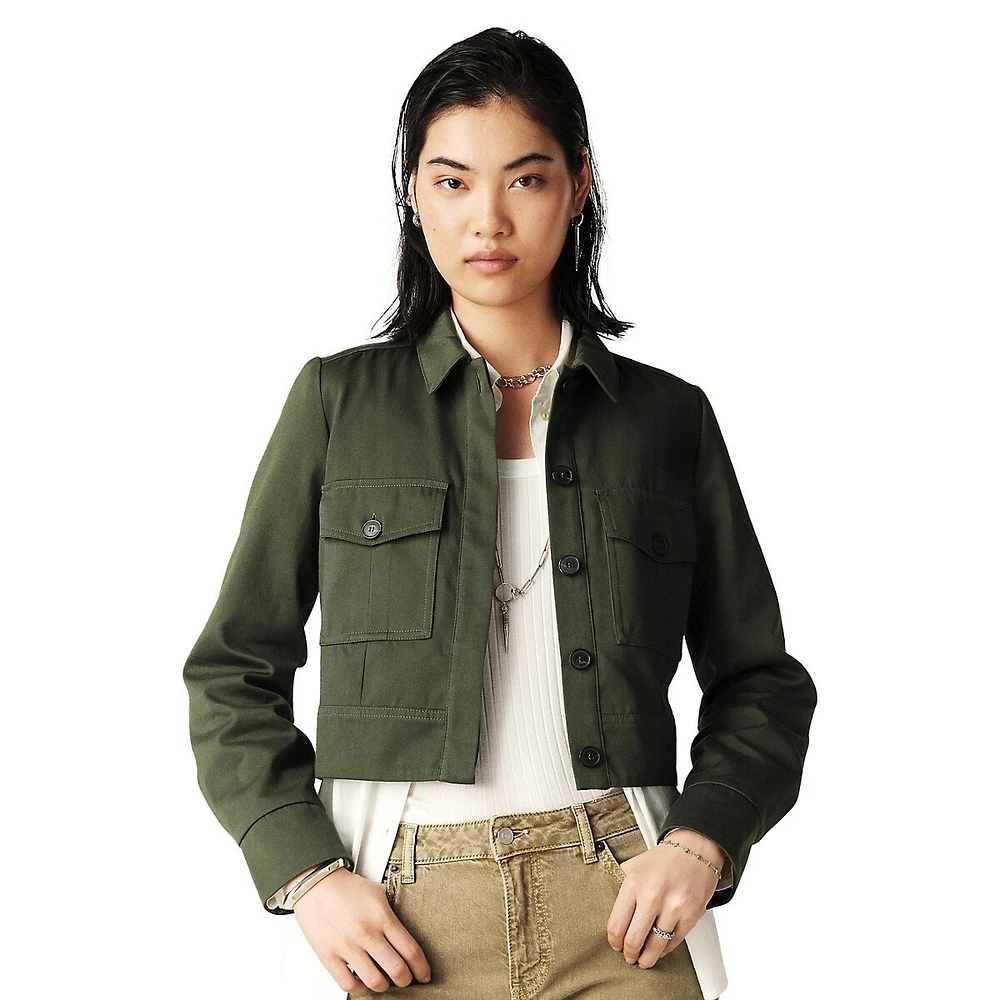 Elia Cropped Utility Jacket