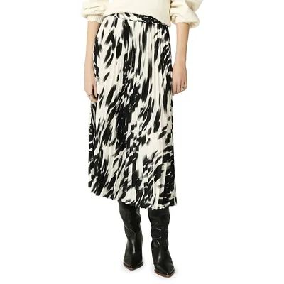 Alicia Print Midi Skirt